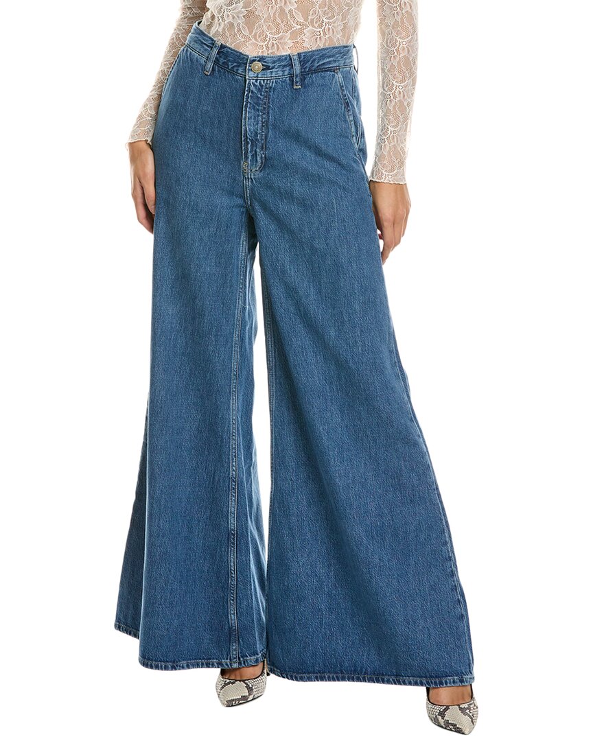 Shop Frame Denim Ocean Drive Extra Wide Leg Jean In Blue