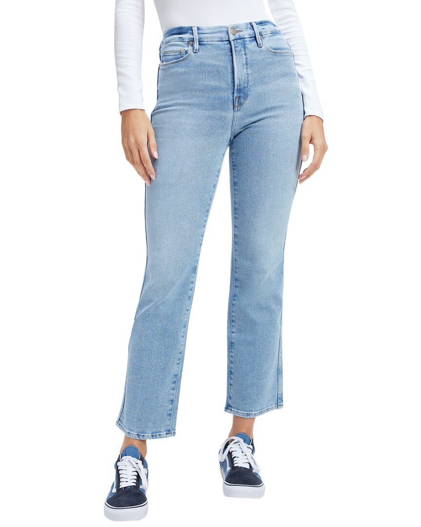 Good American Good Straight Straight-leg High-rise Stretch-denim Jeans
