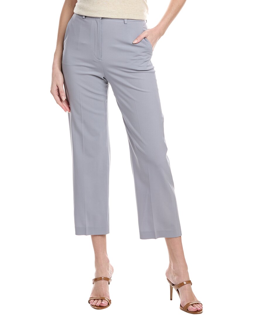 Theory Wool-blend Pant In Grey