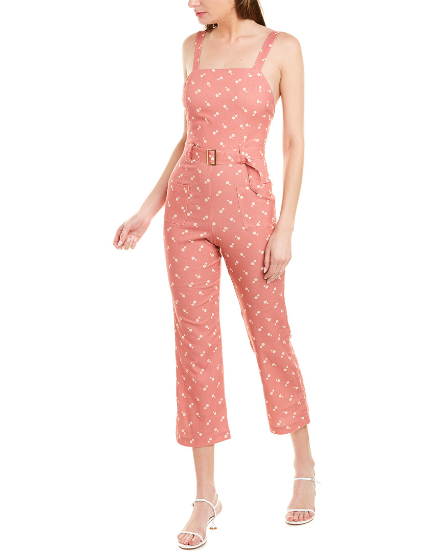Image of ELLEJAY Holly Linen-Blend Jumpsuit