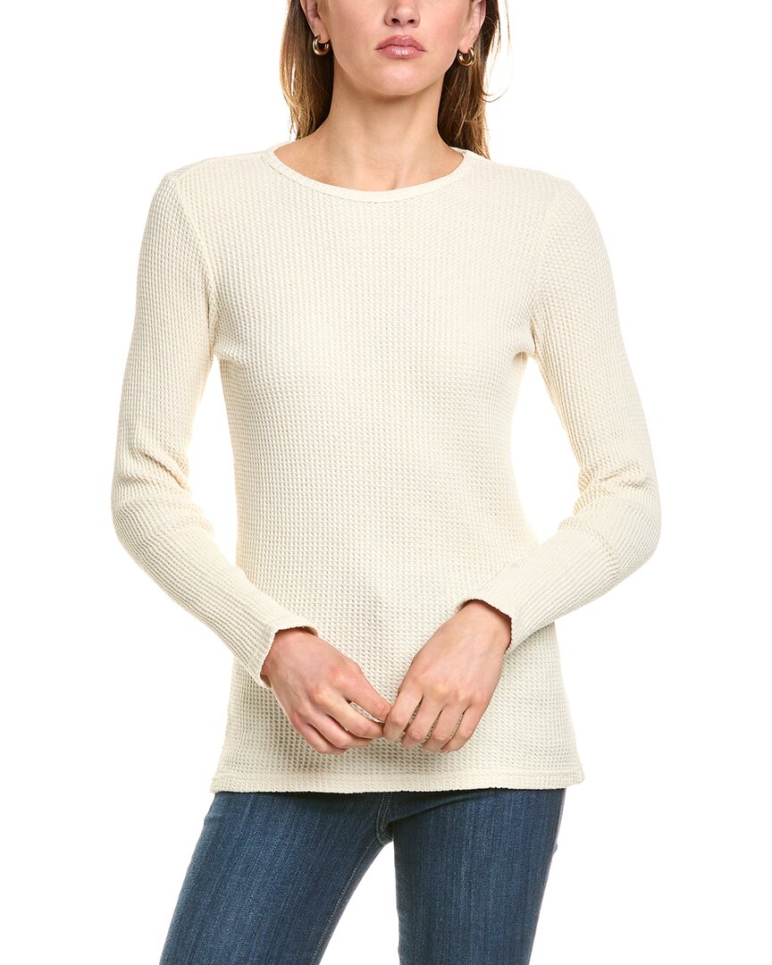 Point Waffle T-shirt In White