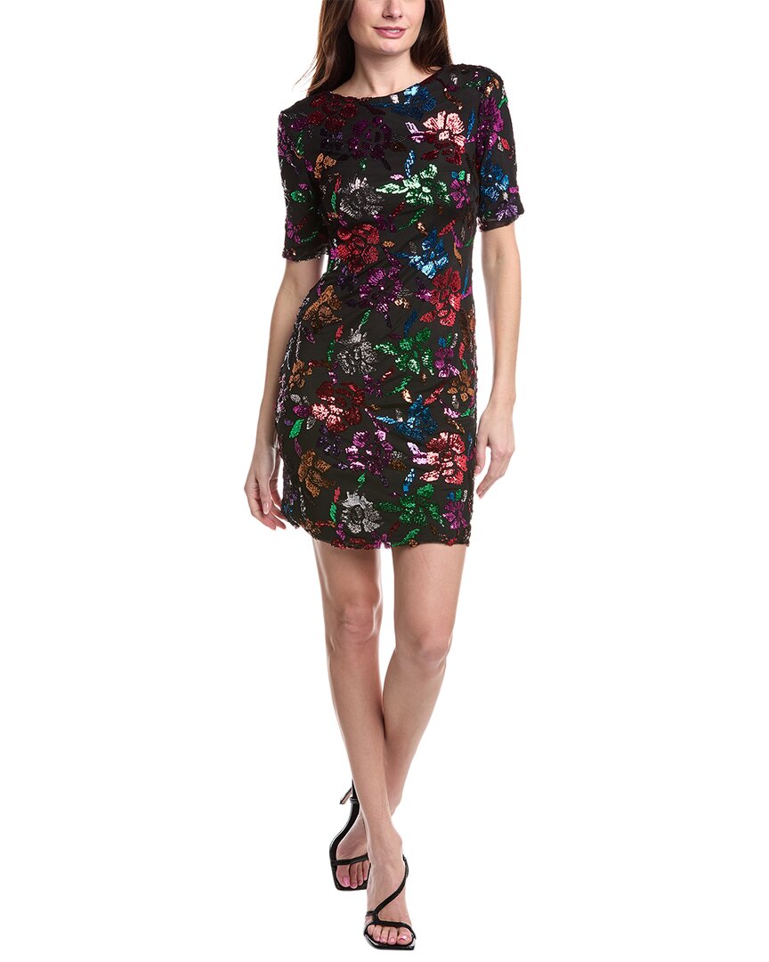 Joseph Ribkoff Sequin Mini Dress In Black