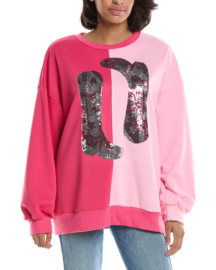 Shop Madison Miles Sweatshirt In Pink