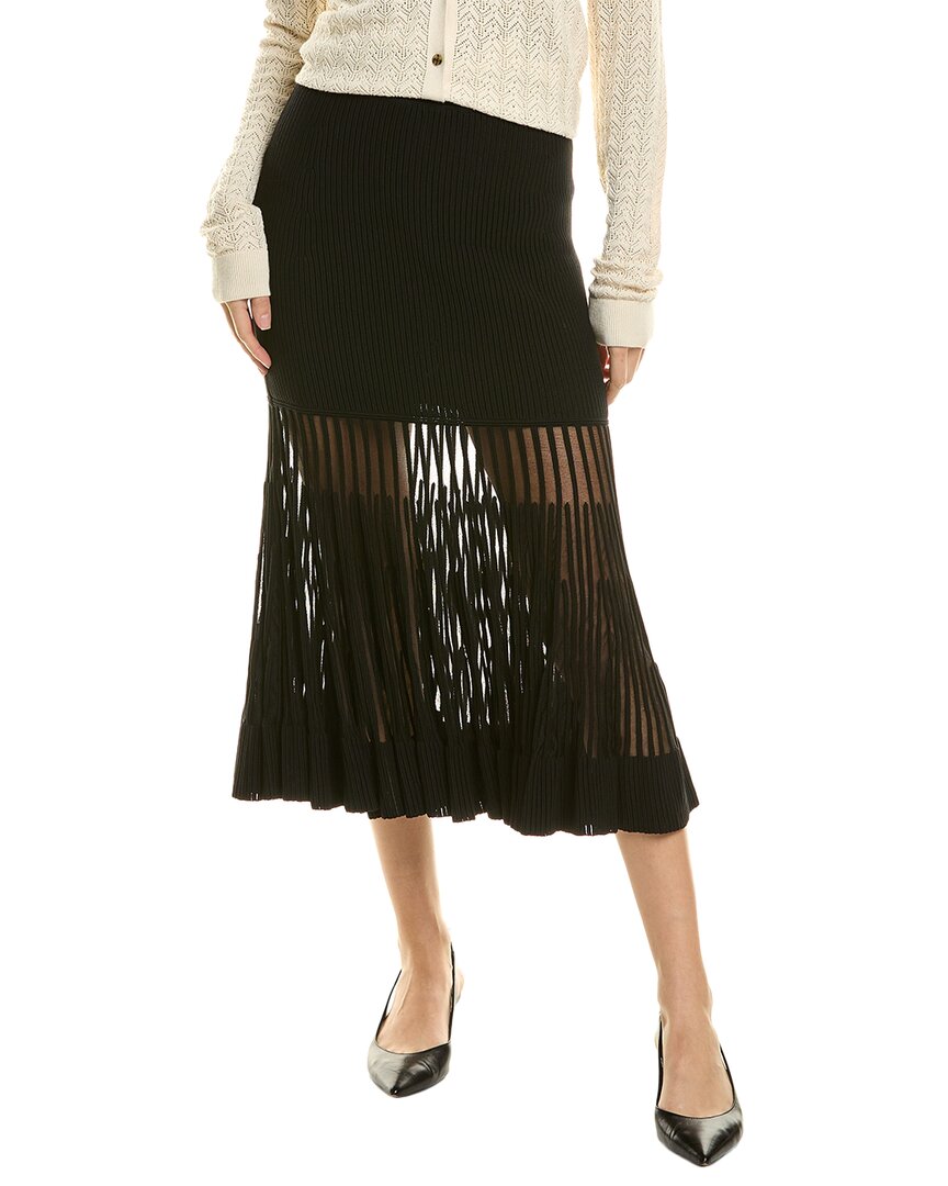 Reiss Tilly Midi Skirt In Black
