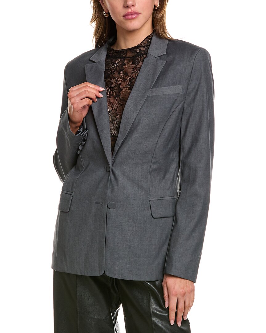 Bardot Maika Fitted Blazer In Grey