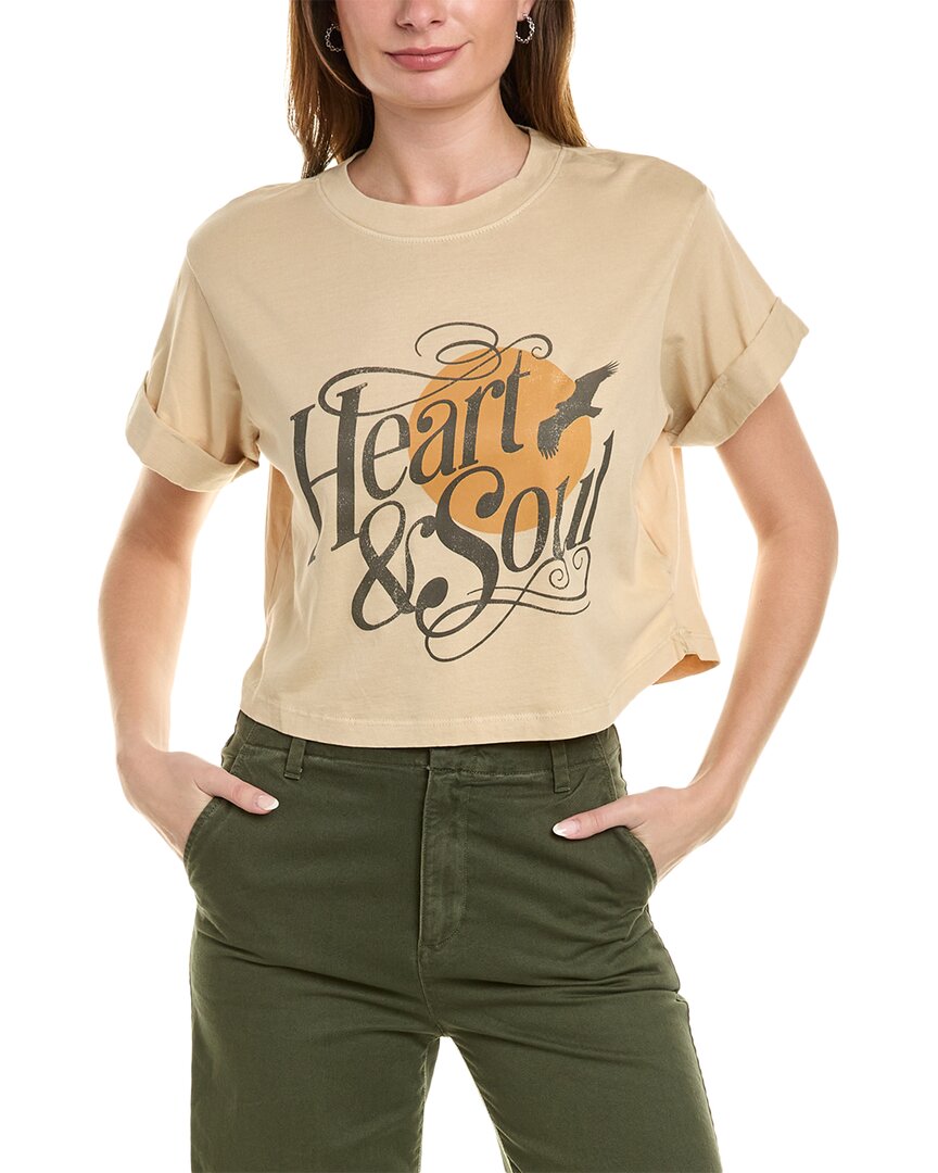 Shop Girl Dangerous Heart & Soul T-shirt In Brown