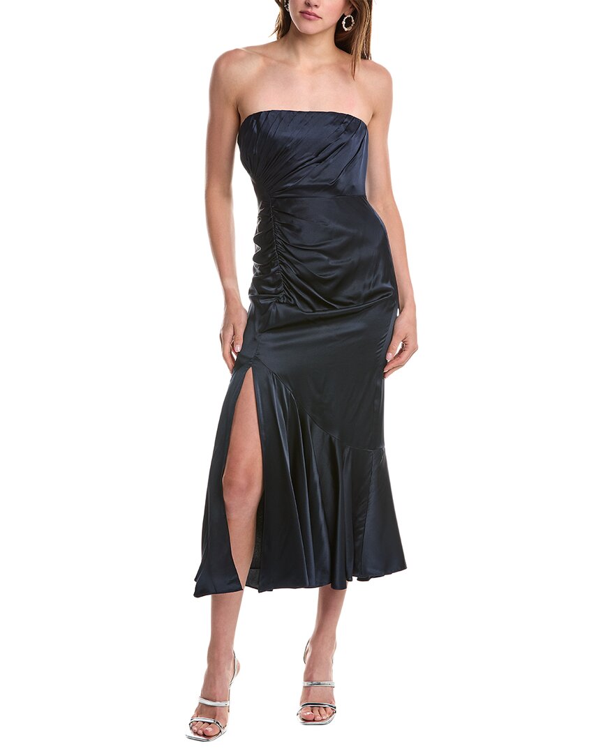 Cinq À Sept Valmore Midi Dress In Blue