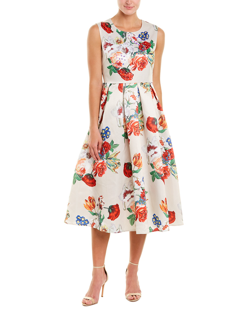 Image of BURRYCO Silk-Blend A-Line Dress