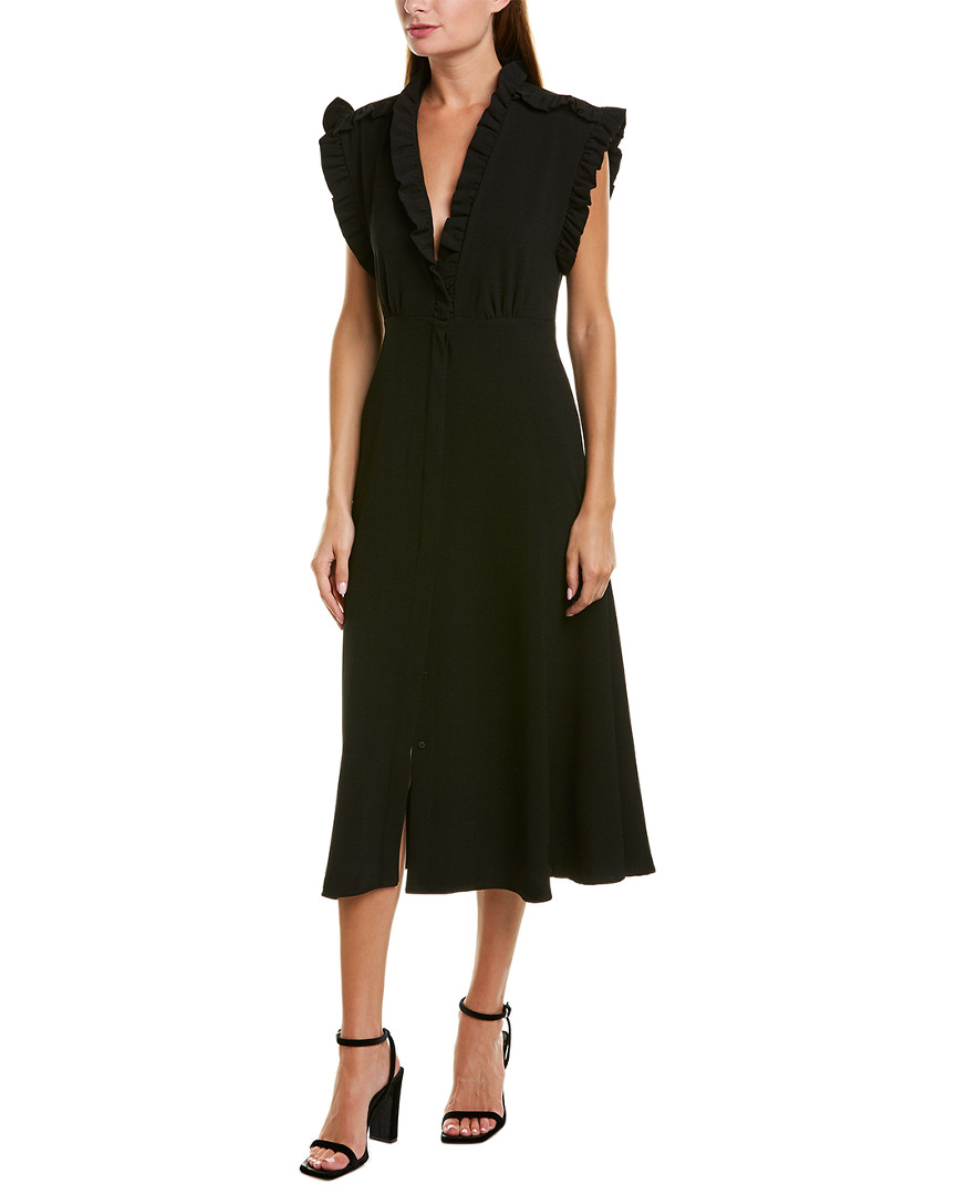 Iro Hurray Midi Dress Women's Black 34 | eBay