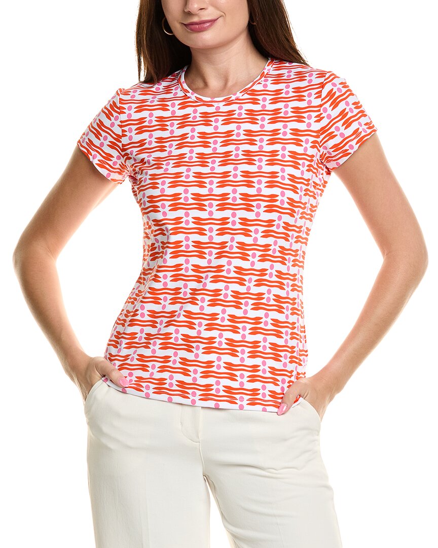 J.mclaughlin J. Mclaughlin Signature Catalina Cloth T-shirt In Pink
