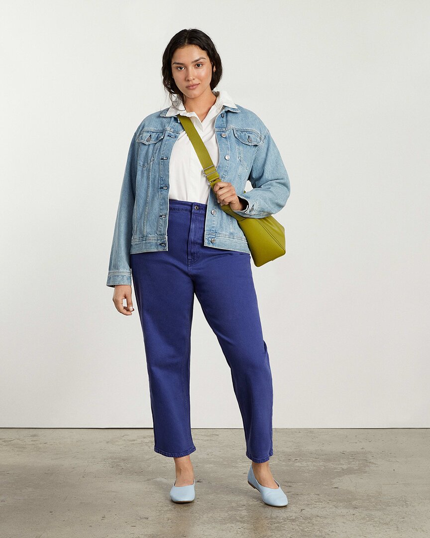 Everlane The Way-high Jean In Blue