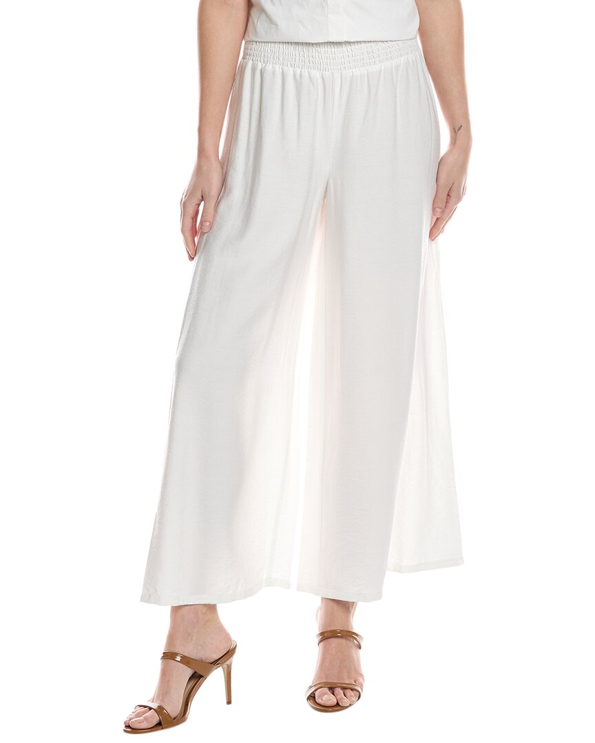 Shop Vince Camuto Smocked Waist Pant In White