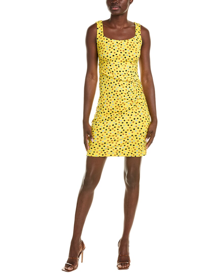 Diane Von Furstenberg Tobias Mini Dress In Yellow