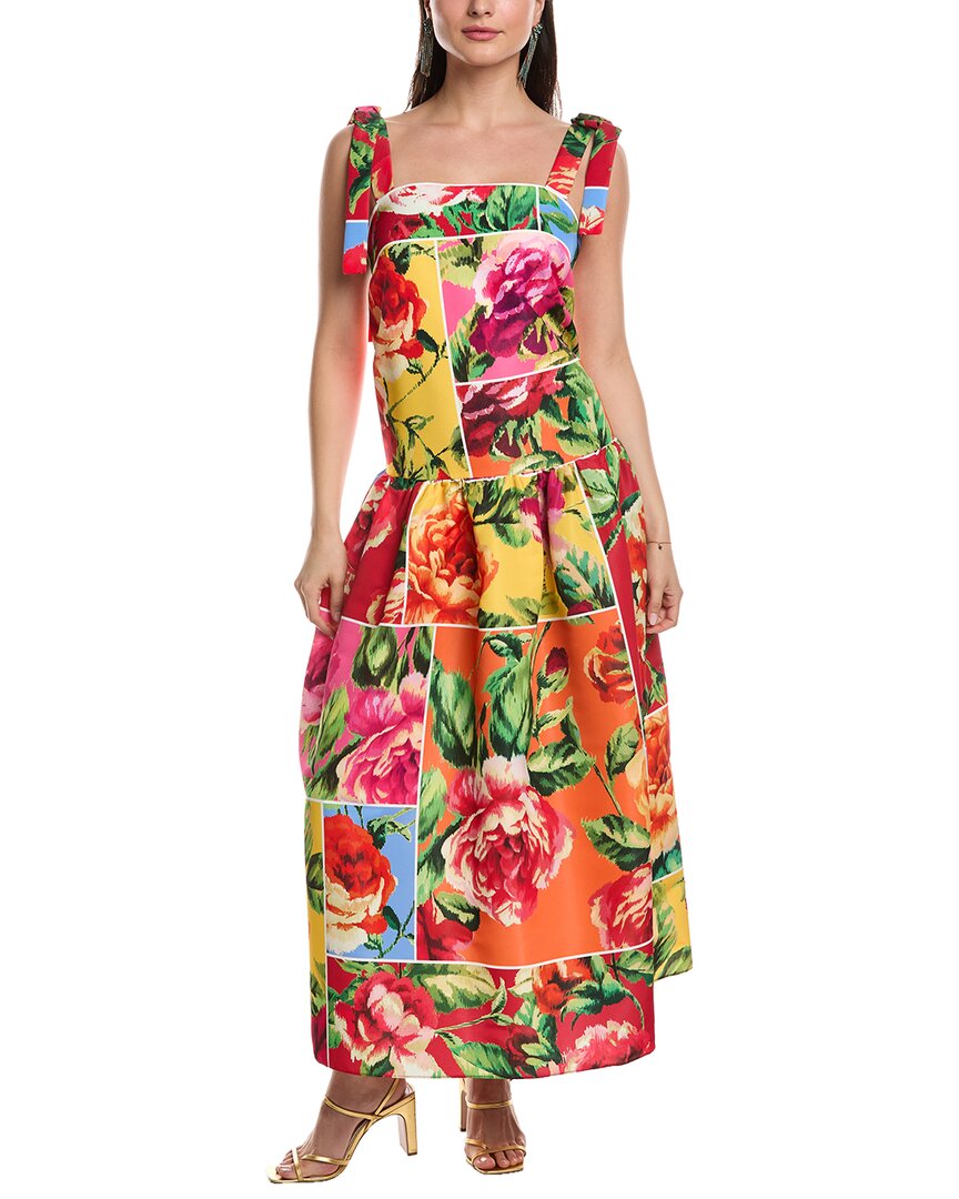 CAROLINA HERRERA CAROLINA HERRERA BOW STRAP ANKLE-LENGTH DRESS