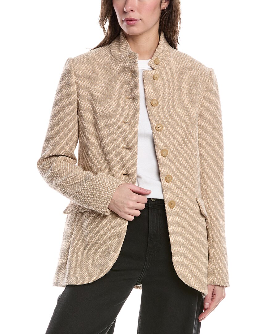 Rag & Bone Sadie Long Blazer In Beige