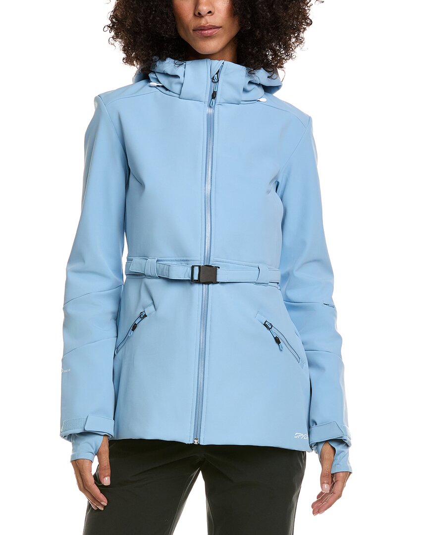 Spyder Glacial Softshell Jacket In Blue