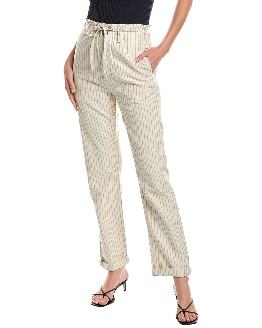 Rag & Bone Paperbag Straight Pant In Beige