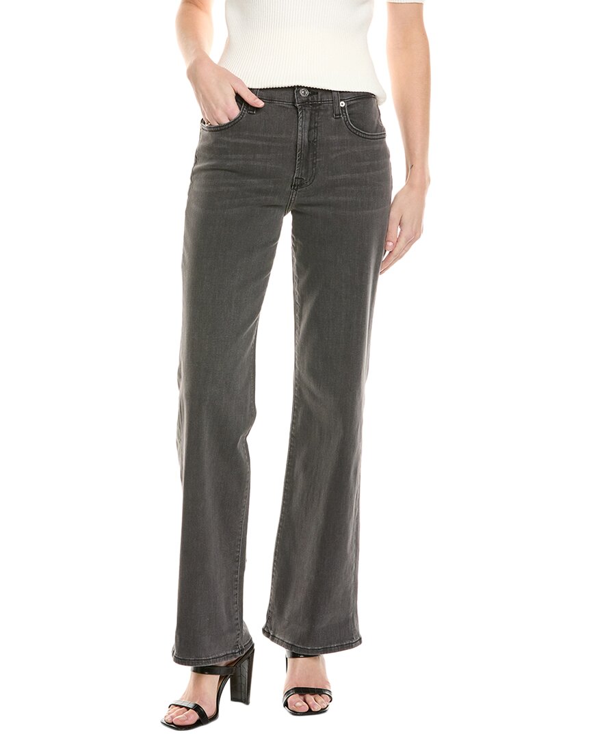 7 For All Mankind Alexa Washed Black Trouser Jean In Black