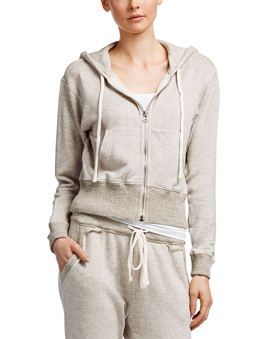 Image of James Perse Plush Terry Full-Zip Hoodie