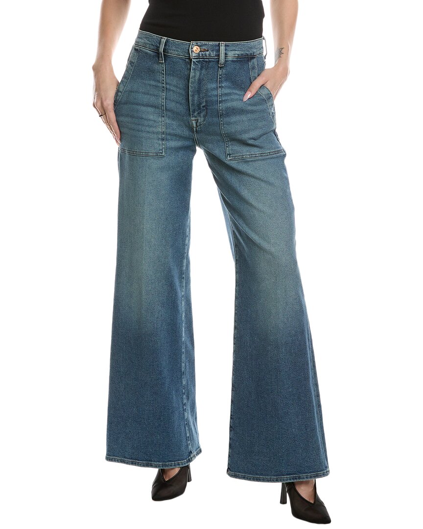7 For All Mankind Jo Ultra High-rise Sea Level Jean In Blue