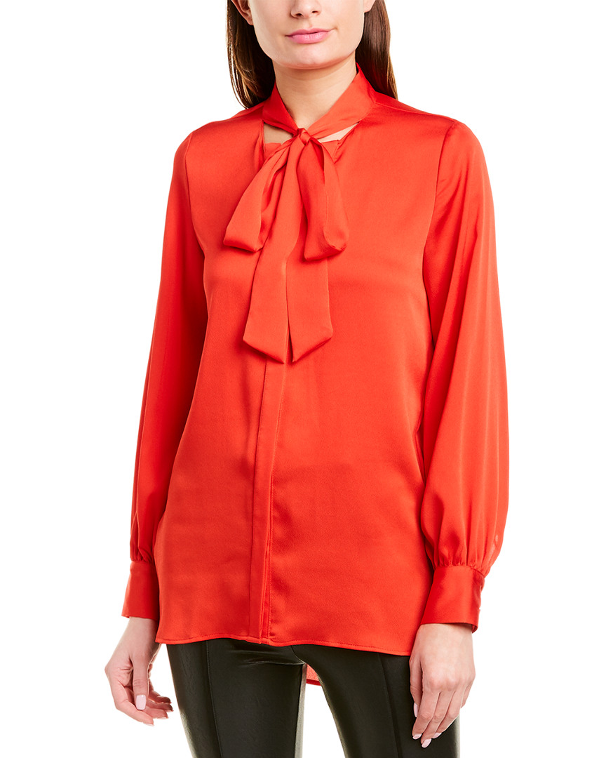 Image of BCBGMAXAZRIA V-Neck Blouse