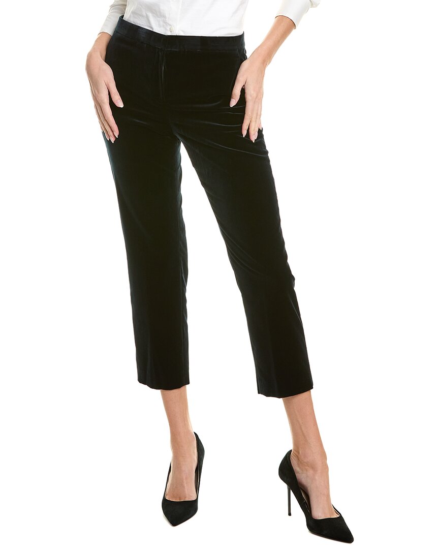 Theory Treeca 2 Cropped Stretch-wool Slim-leg Pants