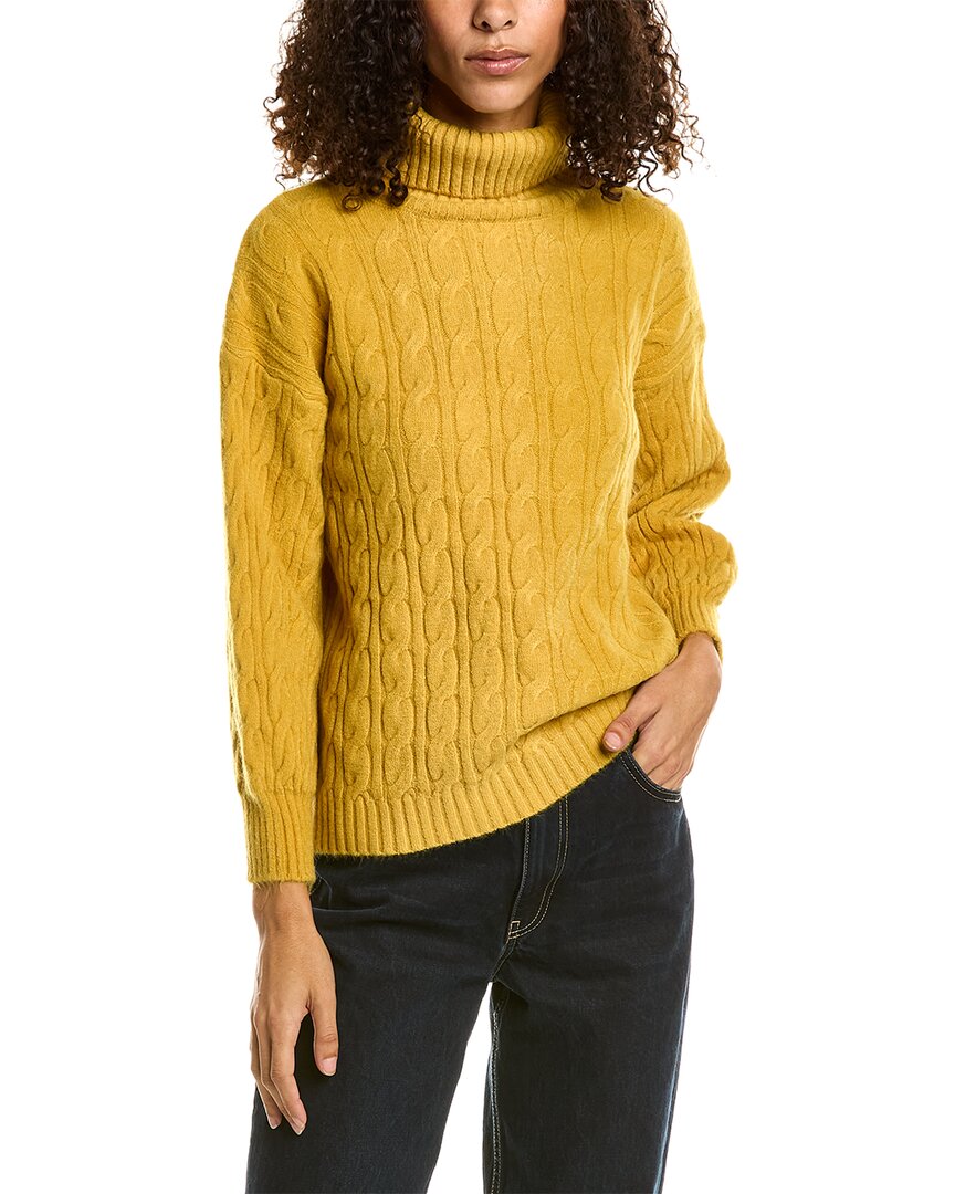 Shop 70/21 Cable Knit Sweater In Yellow