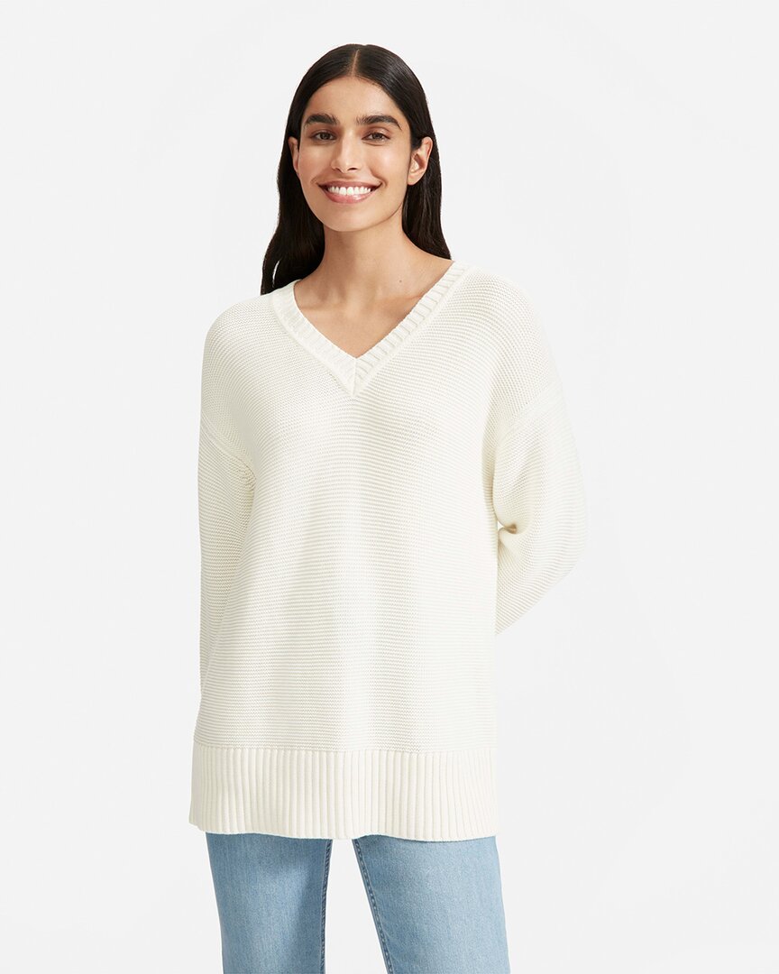 Shop Everlane The Link-stitch V-neck Sweater