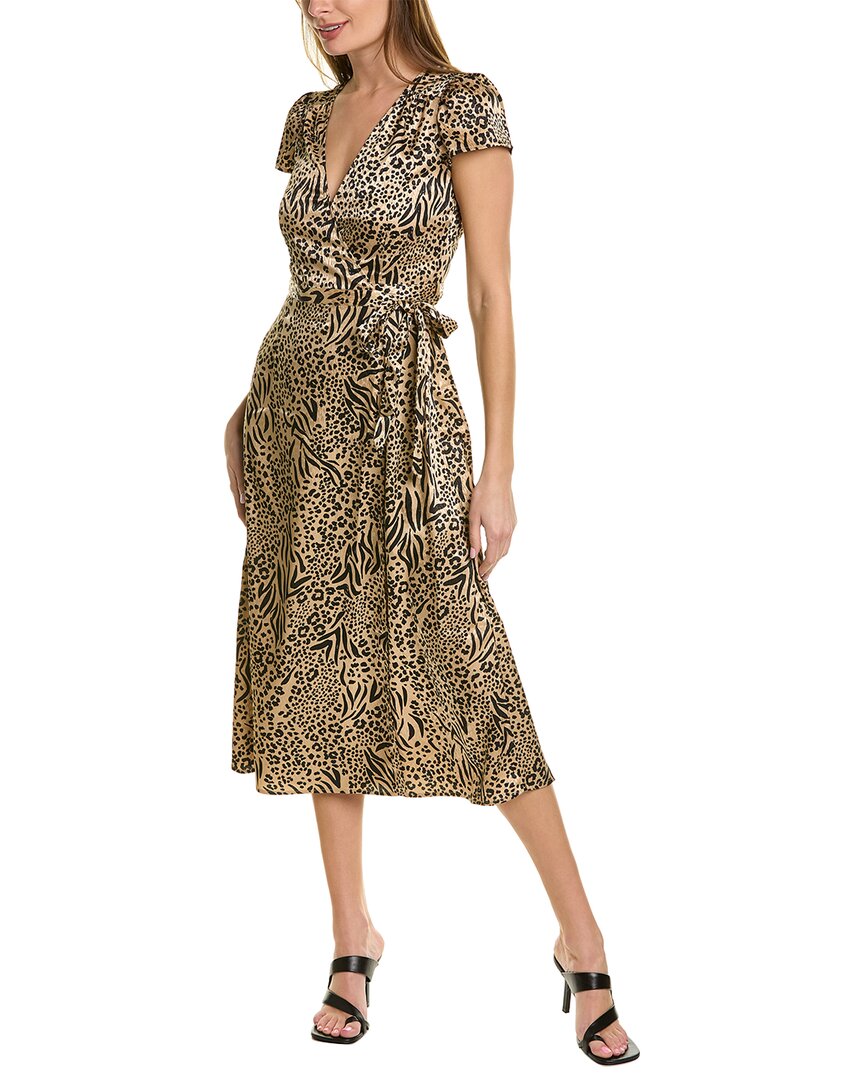 Shop Saltwater Luxe Viola Midi Dress In Beige