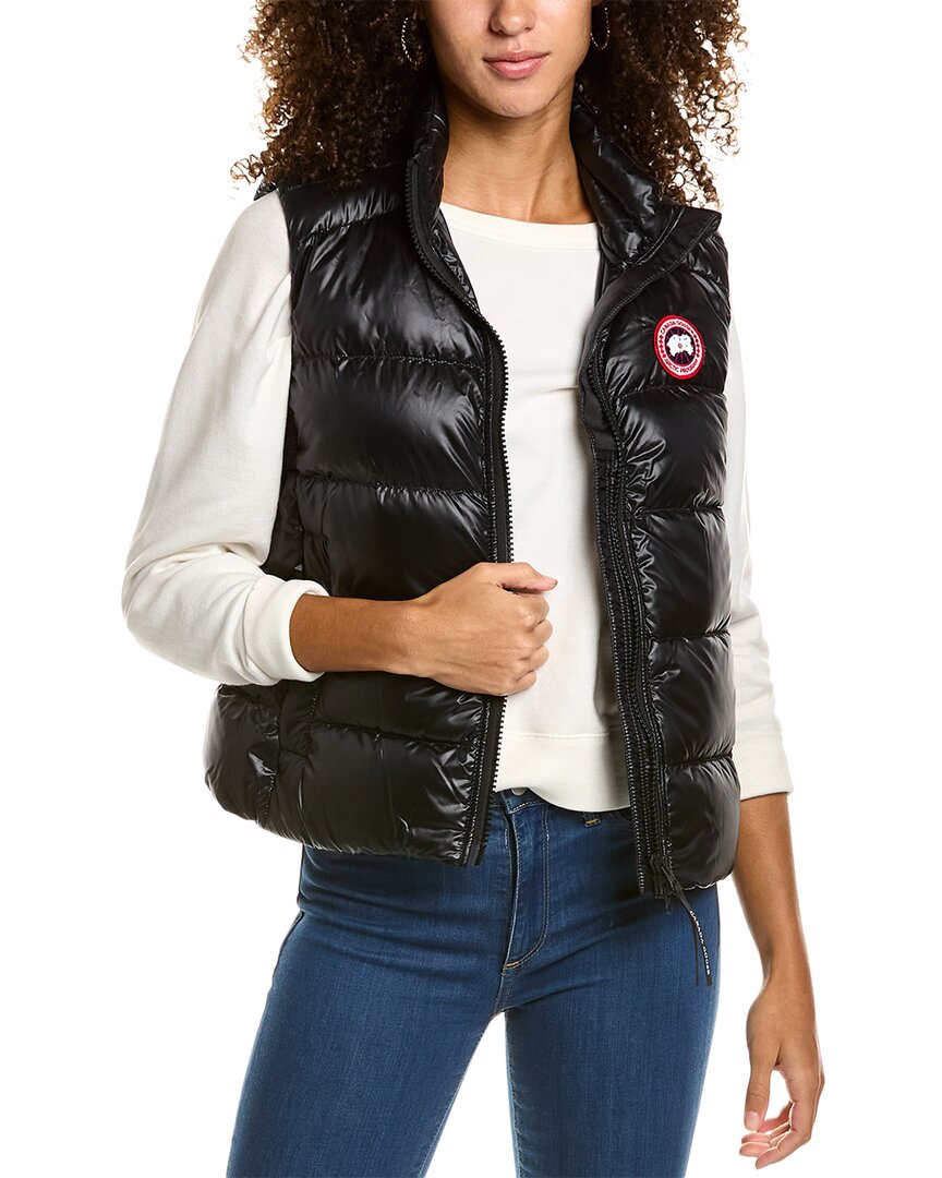 Canada Goose Cypress Quilted Recycled Ripstop Down Vest In Noir