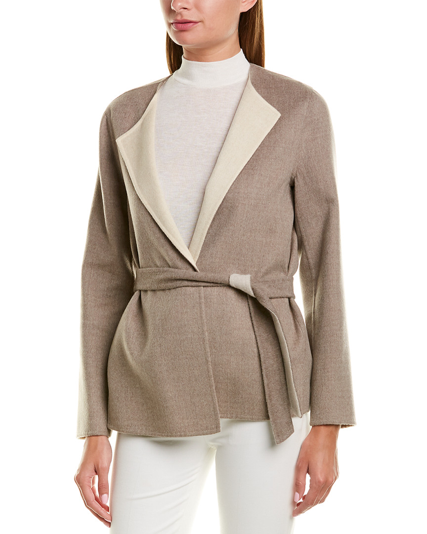 Max Mara Wool Jacket Women's Brown 10 | eBay