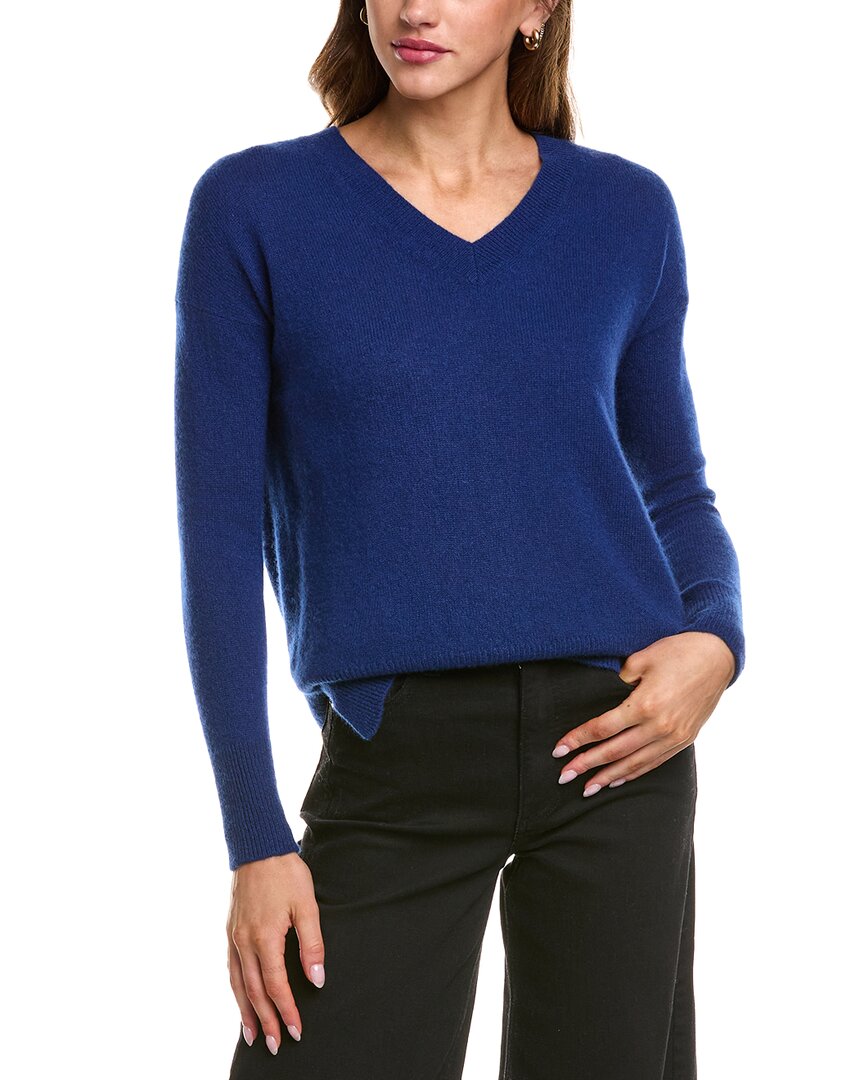 Philosophy Di Lorenzo Serafini Philosophy Oversized V-neck Sweater In Blue