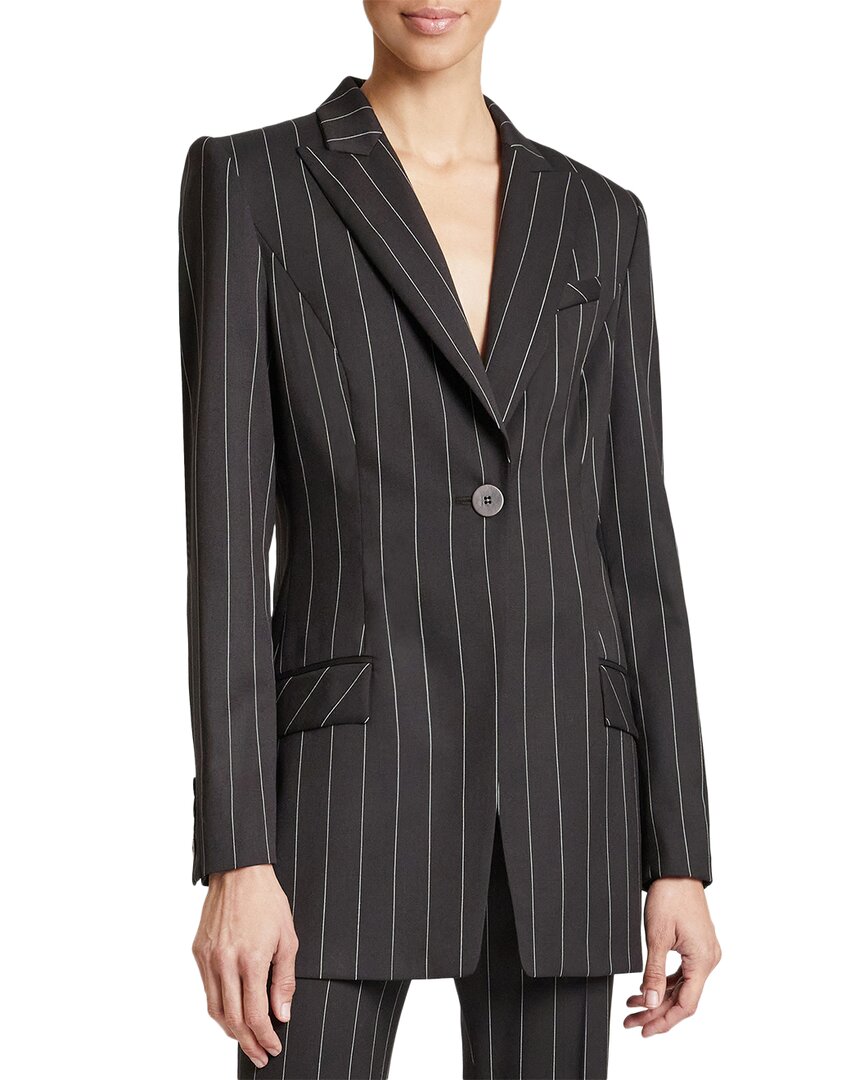 SANTORELLI SANTORELLI NELLI SINGLE BUTTON LINEN-BLEND JACKET