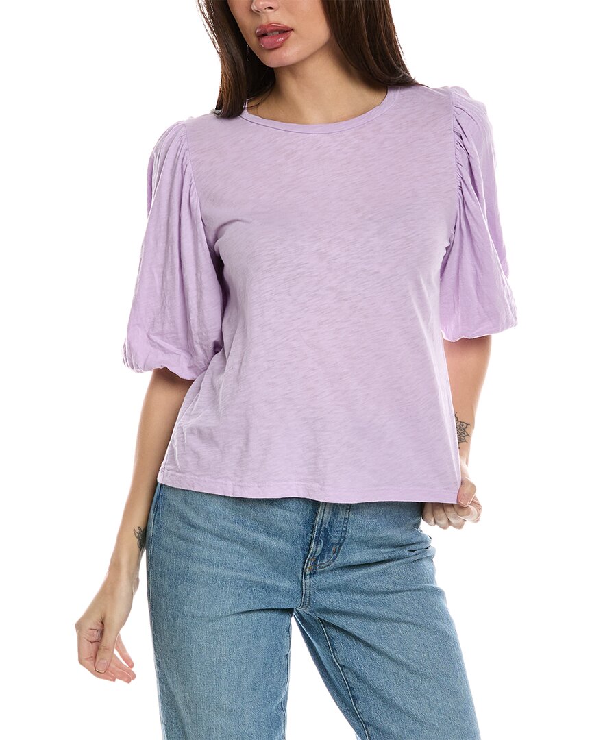 Shop Velvet By Graham & Spencer Uma T-shirt In Purple