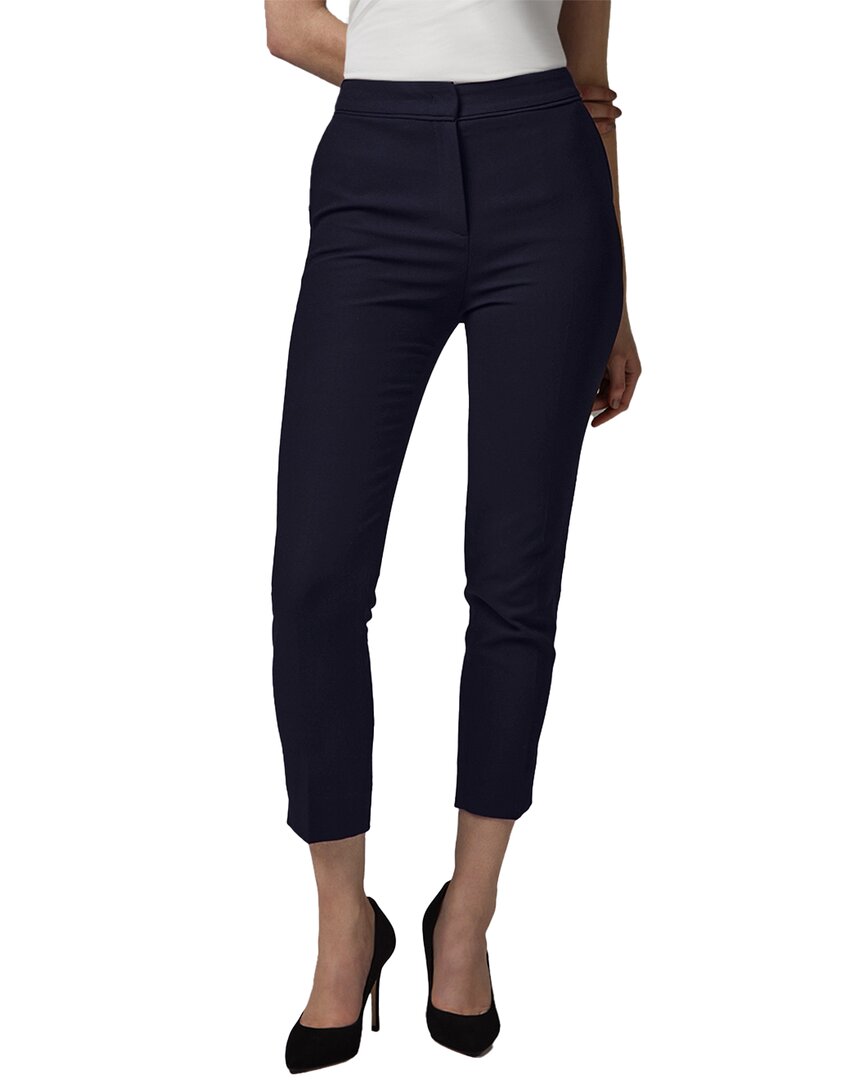 Lk Bennett Wiley Crepe Slim Fit Pants In Blue