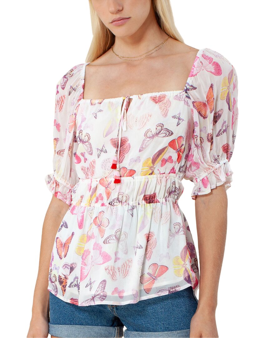 Hale Bob Elbow Sleeve Printed Top