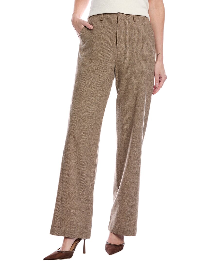 Rag & Bone Shea Italian Wool-blend Trouser In Brown