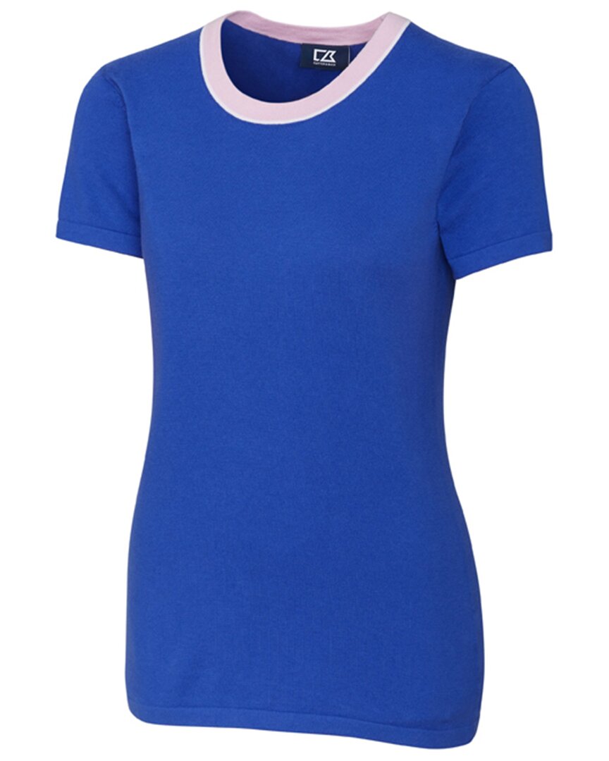 Shop Cutter & Buck Lakemont Crew Sweater T-shirt In Blue