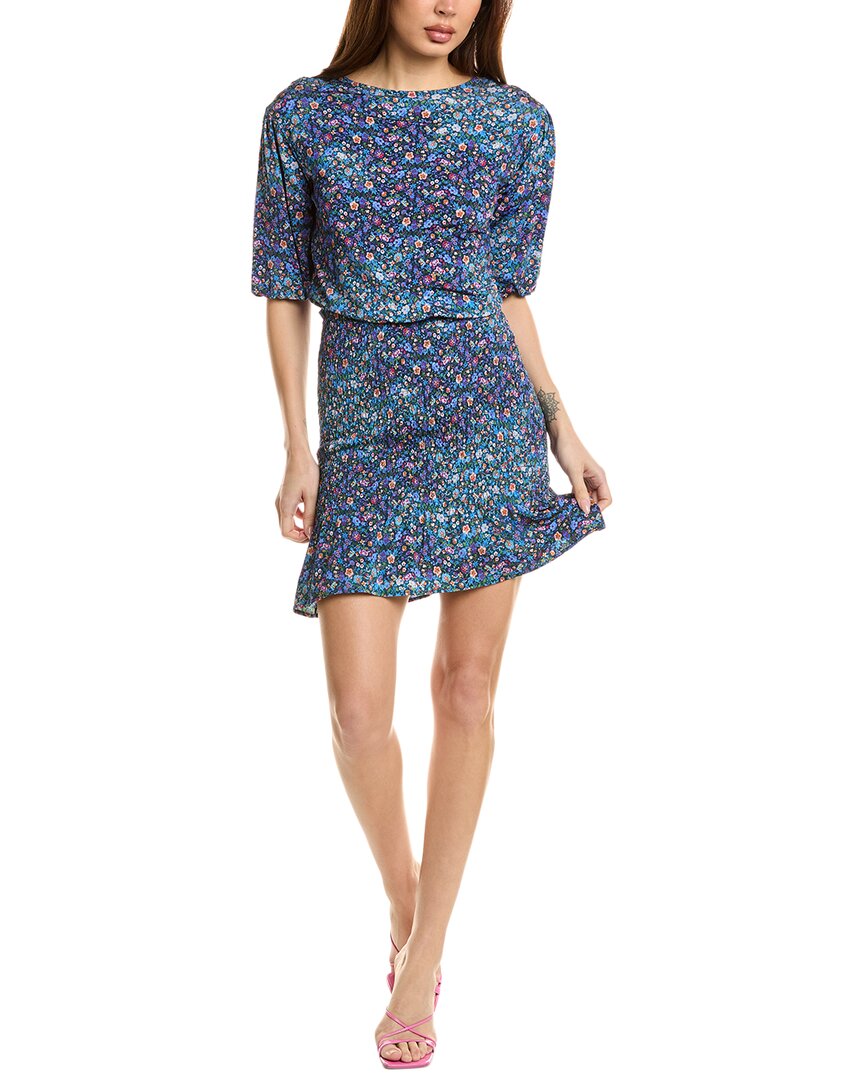 Sandro Midi Dress In Blue