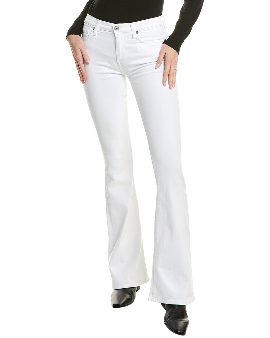 Shop 7 For All Mankind Ali High-waist Soleil Classic Flare Jean In White