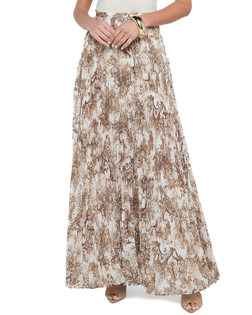 L Agence L'agence Torin Pleated Maxi Skirt