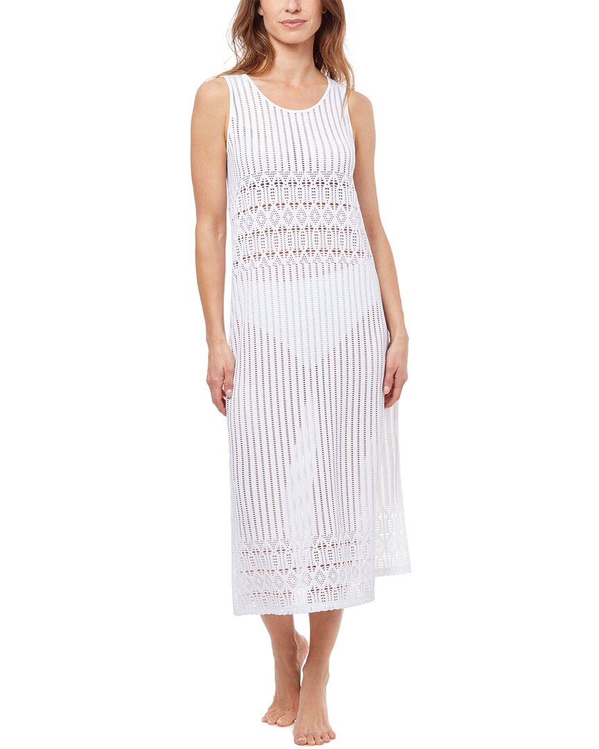 Profile By Gottex Notre Dame Mesh Long Dress In White