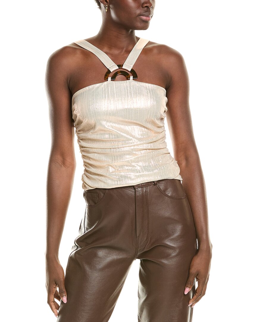 Bcbgmaxazria Halter Top In Metallic