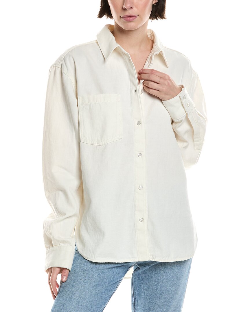 7 For All Mankind Easy Linen-blend Shirt