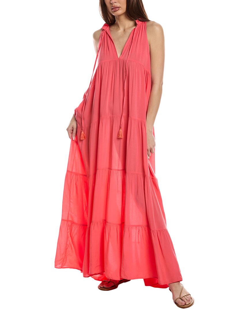 Shop Vince Camuto Tiered Maxi Dress In Pink