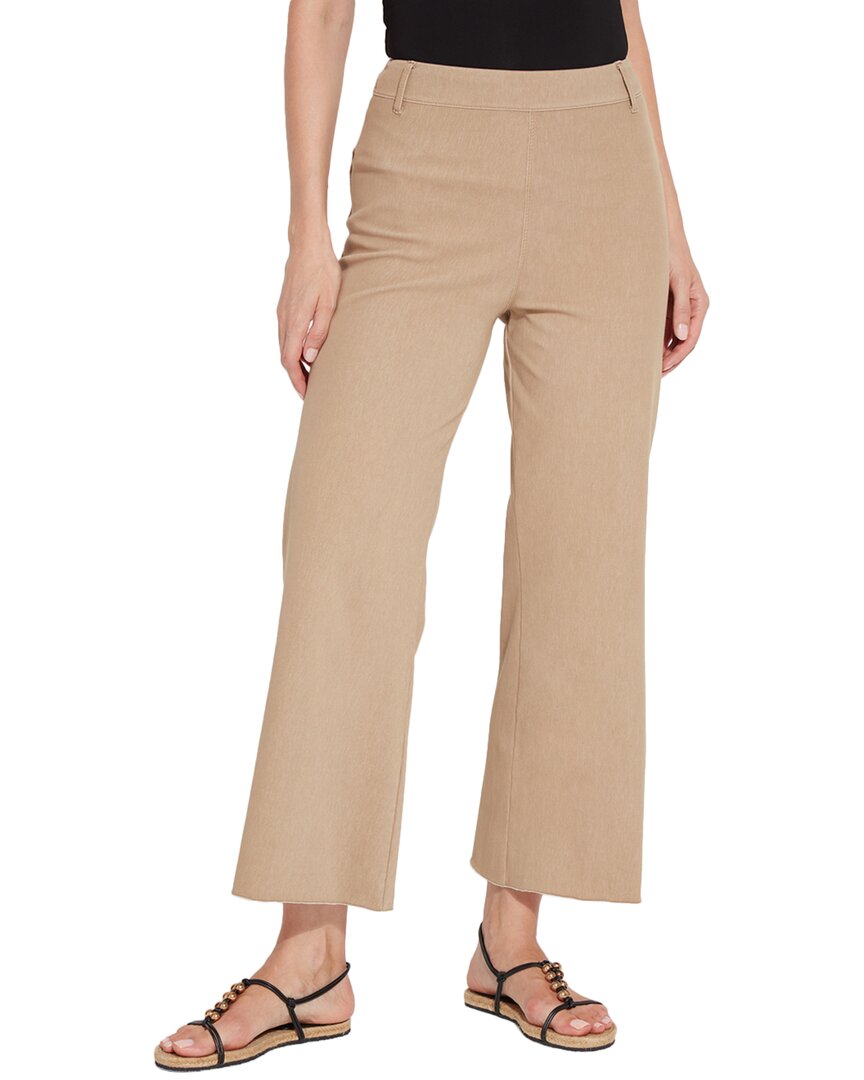 Lyssé New York Hi Waist No Side Seam Wide Leg Jean In Neutral
