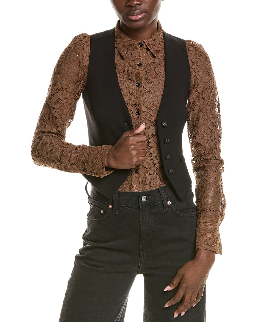 Rag & Bone Priya Vest In Black