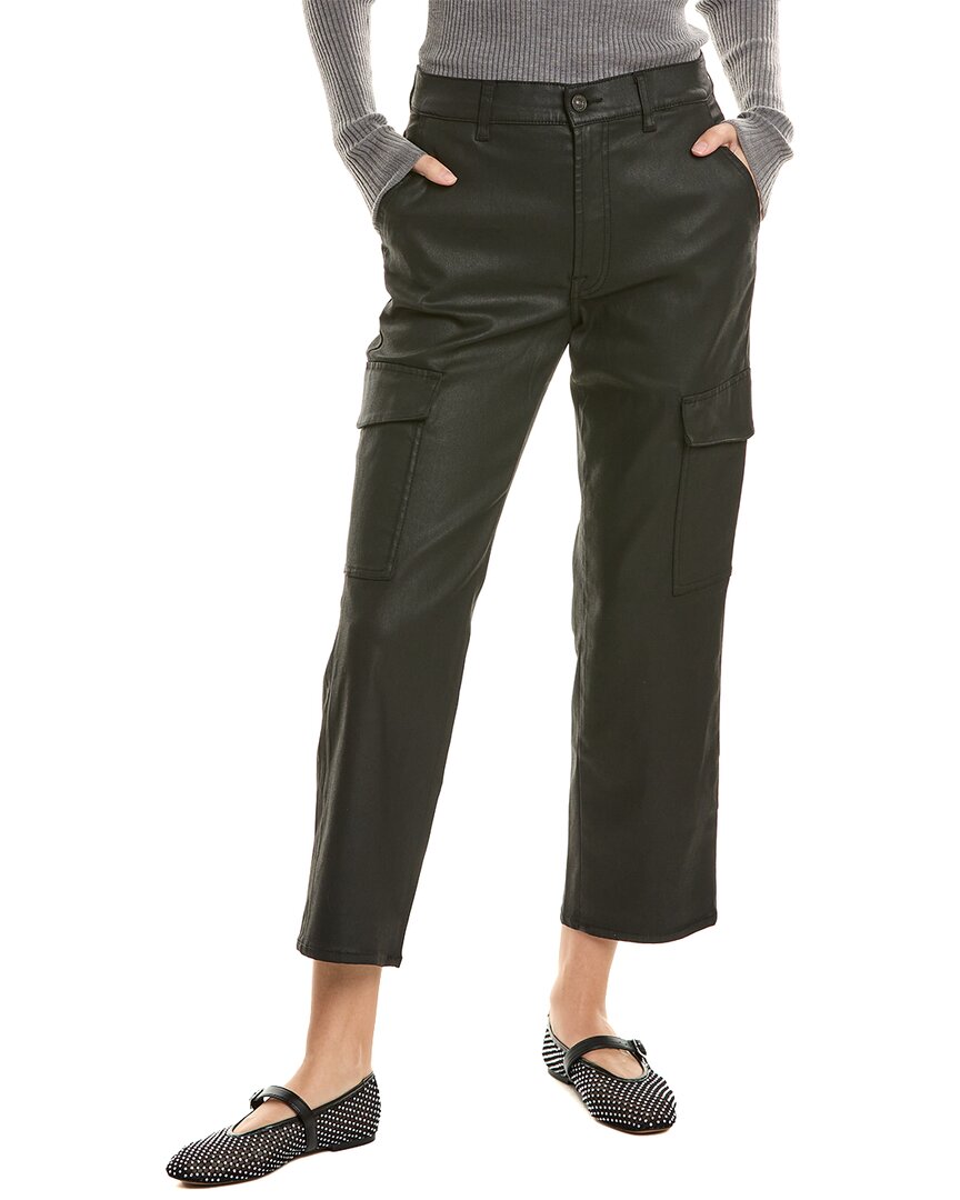 Shop 7 For All Mankind Logan Coated Black Cargo Jean