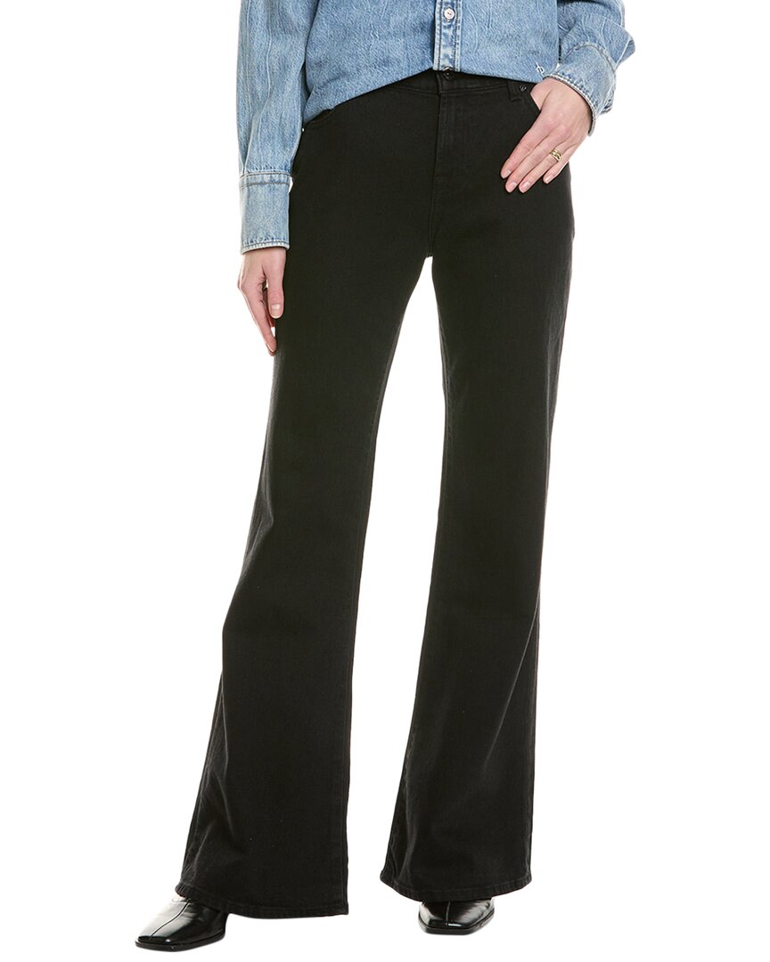 7 For All Mankind Scout Thunder Wide Leg Jean In Black
