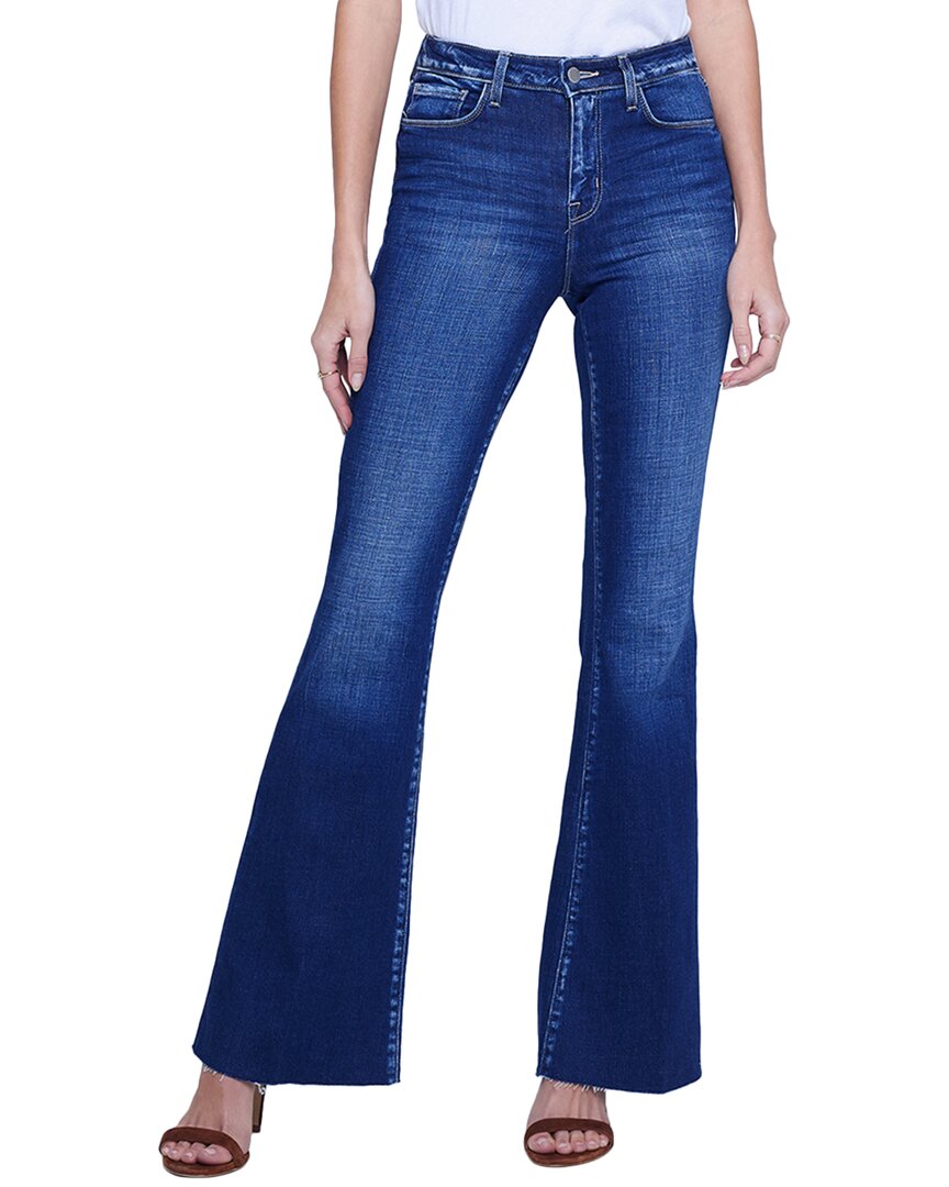 Shop L Agence L'agence Sera High-rise Carson Sneaker Flare Jean